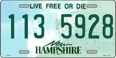 NH license plate 1135928