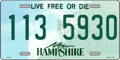 NH license plate 1135930