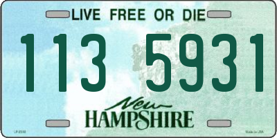NH license plate 1135931