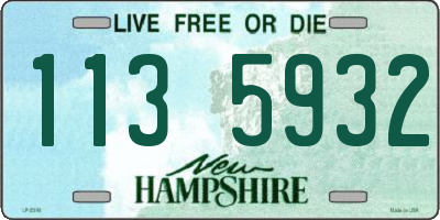 NH license plate 1135932