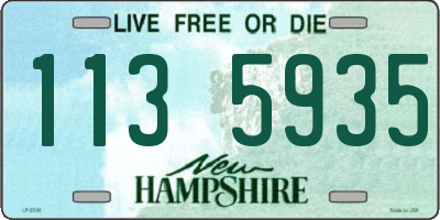 NH license plate 1135935