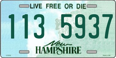 NH license plate 1135937