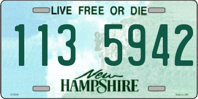 NH license plate 1135942