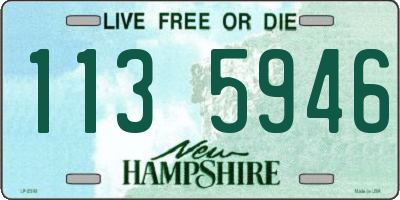NH license plate 1135946