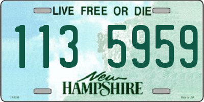 NH license plate 1135959