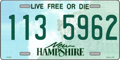 NH license plate 1135962