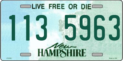 NH license plate 1135963
