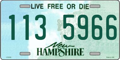 NH license plate 1135966