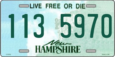 NH license plate 1135970