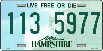NH license plate 1135977