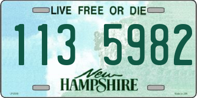 NH license plate 1135982