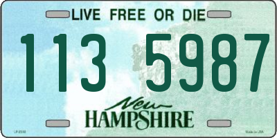 NH license plate 1135987