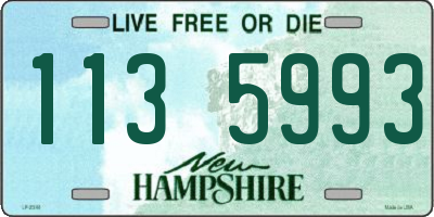 NH license plate 1135993