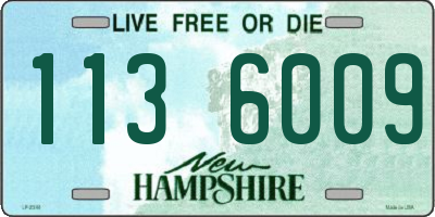NH license plate 1136009