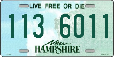 NH license plate 1136011