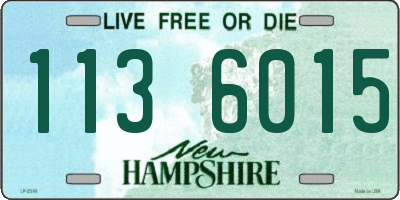 NH license plate 1136015
