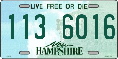 NH license plate 1136016