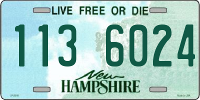 NH license plate 1136024