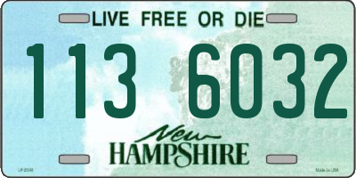 NH license plate 1136032