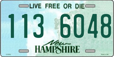 NH license plate 1136048