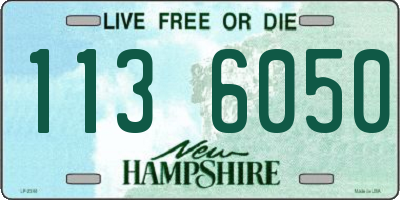 NH license plate 1136050
