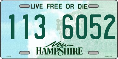 NH license plate 1136052
