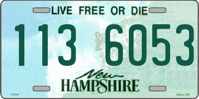 NH license plate 1136053