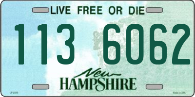 NH license plate 1136062