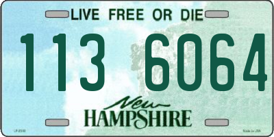 NH license plate 1136064