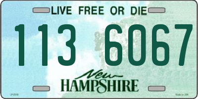 NH license plate 1136067