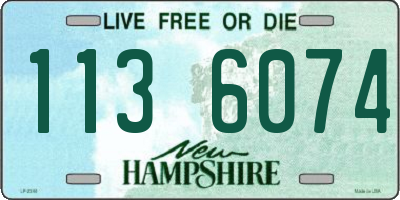 NH license plate 1136074