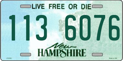 NH license plate 1136076