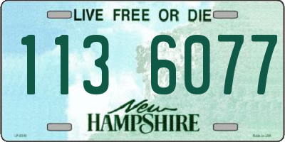 NH license plate 1136077