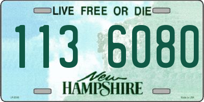 NH license plate 1136080