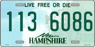 NH license plate 1136086
