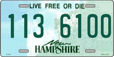 NH license plate 1136100
