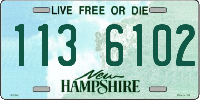NH license plate 1136102