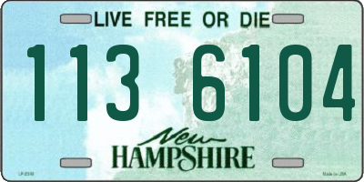 NH license plate 1136104