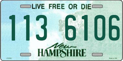 NH license plate 1136106