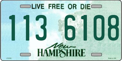 NH license plate 1136108