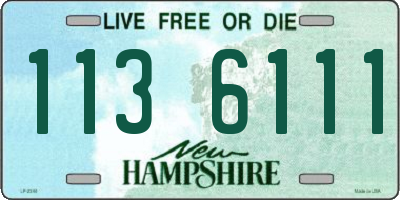 NH license plate 1136111