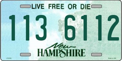 NH license plate 1136112