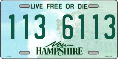 NH license plate 1136113