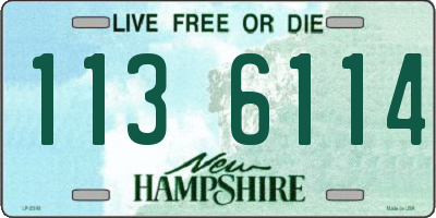 NH license plate 1136114