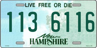NH license plate 1136116