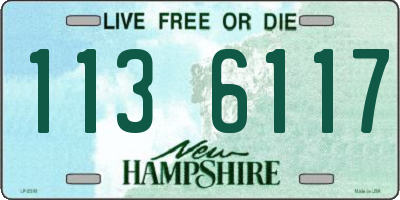 NH license plate 1136117