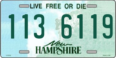 NH license plate 1136119