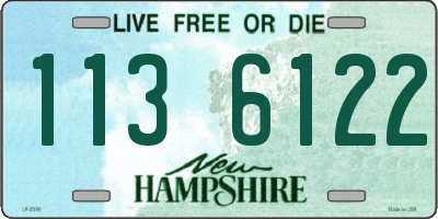 NH license plate 1136122