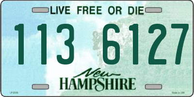 NH license plate 1136127