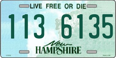 NH license plate 1136135